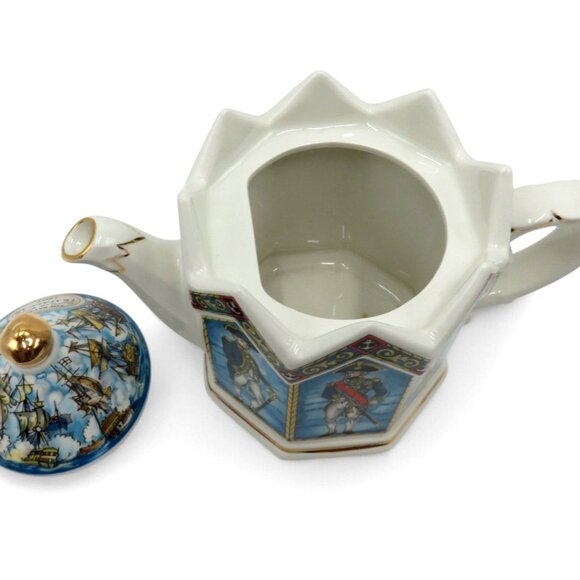 SADLER Vice Admiral Lord Nelson Teapot With Original Box England Vintage Rare - Picture 10 of 14